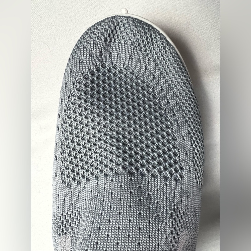 Mesh Comfort Slip-On Walking Vacation Travel Beach Gray Sneakers - Picture 10 of 13